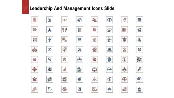 Leadership And Management Icons Slide Portrait PDF