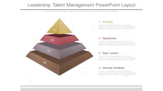 Leadership Talent Management Powerpoint Layout