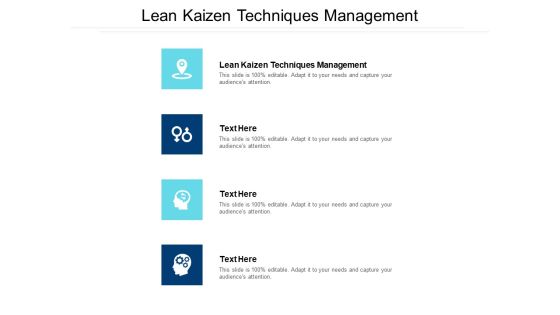 Lean Kaizen Techniques Management Ppt PowerPoint Presentation Inspiration Example File Cpb Lean Kaizen Techniques Management Ppt PowerPoint Presentation Inspiration Example File Cpb