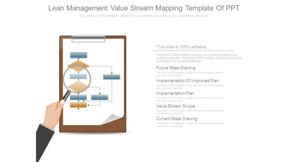 Lean Management Value Stream Mapping Template Of Ppt Lean Management Value Stream Mapping Template Of Ppt