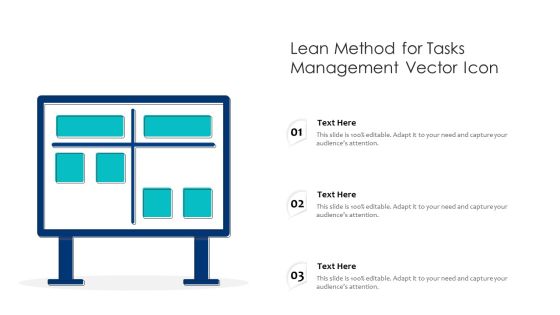 Lean Method For Tasks Management Vector Icon Ppt PowerPoint Presentation Gallery Master Slide PDF Lean Method For Tasks Management Vector Icon Ppt PowerPoint Presentation Gallery Master Slide PDF