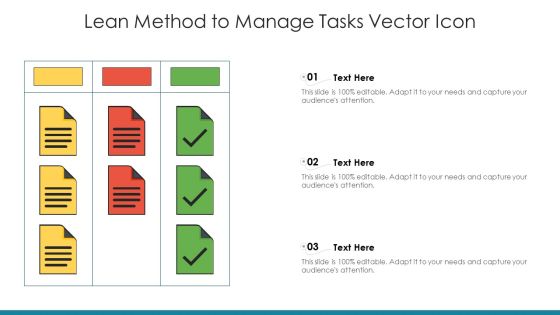 Lean Method To Manage Tasks Vector Icon Ppt PowerPoint Presentation Icon Styles PDF Lean Method To Manage Tasks Vector Icon Ppt PowerPoint Presentation Icon Styles PDF