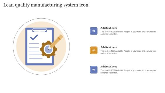 Lean Quality Manufacturing System Icon Summary PDF Lean Quality Manufacturing System Icon Summary PDF