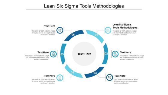 Lean Six Sigma Tools Methodologies Ppt PowerPoint Presentation Infographics Background Image Cpb