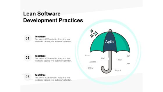 Lean Software Development Practices Ppt PowerPoint Presentation Portfolio Objects PDF Lean Software Development Practices Ppt PowerPoint Presentation Portfolio Objects PDF