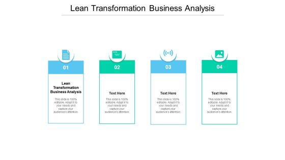 Lean Transformation Business Analysis Ppt PowerPoint Presentation File Slide Cpb Pdf