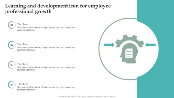 Learning And Development Icon For Employee Professional Growth Microsoft PDF Learning And Development Icon For Employee Professional Growth Microsoft PDF