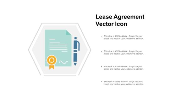 Lease Agreement Vector Icon Ppt PowerPoint Presentation Ideas Example Introduction