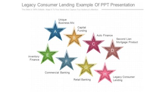 Legacy Consumer Lending Example Of Ppt Presentation Legacy Consumer Lending Example Of Ppt Presentation