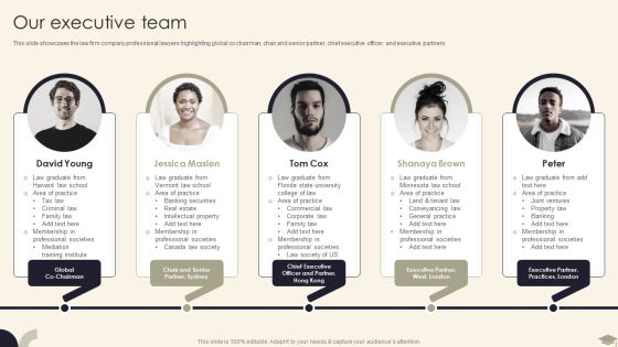 Legal Advisory Company Description Our Executive Team Designs PDF Legal Advisory Company Description Our Executive Team Designs PDF
