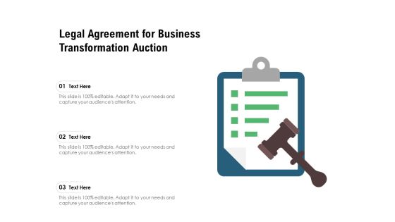Legal Agreement For Business Transformation Auction Ppt PowerPoint Presentation Styles Aids PDF Legal Agreement For Business Transformation Auction Ppt PowerPoint Presentation Styles Aids PDF
