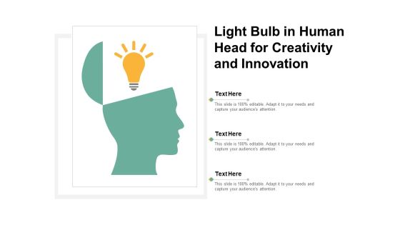 Light Bulb In Human Head For Creativity And Innovation Ppt PowerPoint Presentation Layouts Designs Download Light Bulb In Human Head For Creativity And Innovation Ppt PowerPoint Presentation Layouts Designs Download