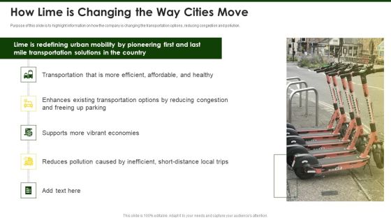 Lime Investor Fundraising Elevator How Lime Is Changing The Way Cities Move Ppt Professional Grid PDF Lime Investor Fundraising Elevator How Lime Is Changing The Way Cities Move Ppt Professional Grid PDF