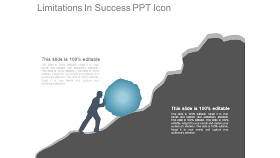 Limitations In Success Ppt Icon Limitations In Success Ppt Icon