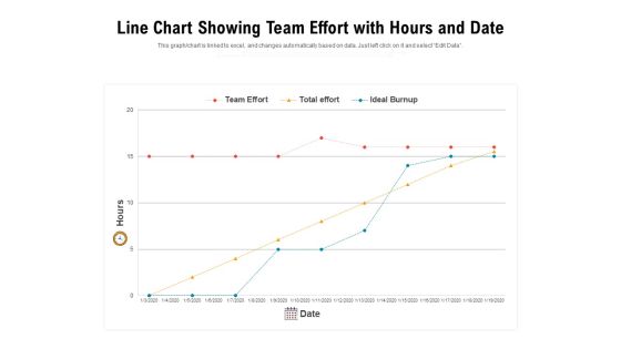 Line Chart Showing Team Effort With Hours And Date Ppt PowerPoint Presentation File Graphic Tips PDF