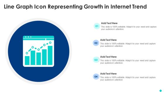 Line Graph Icon Representing Growth In Internet Trend Rules PDF