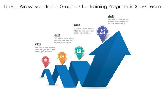 Linear Arrow Roadmap Graphics For Training Program In Sales Team Ppt PowerPoint Presentation Gallery Layout Ideas PDF Linear Arrow Roadmap Graphics For Training Program In Sales Team Ppt PowerPoint Presentation Gallery Layout Ideas PDF