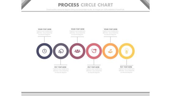 Linear Circle Chart For Market Research Management Powerpoint Template Linear Circle Chart For Market Research Management Powerpoint Template