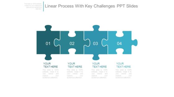 Linear Process With Key Challenges Ppt Slides