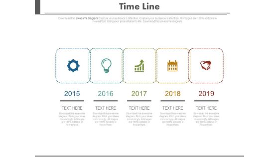 Linear Timeline With Year And Business Icons Powerpoint Slides Linear Timeline With Year And Business Icons Powerpoint Slides