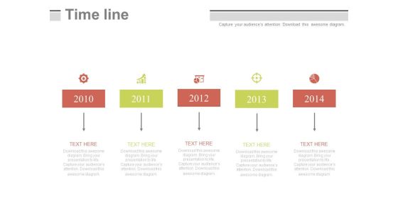 Linear Year Based Tags With Icons Powerpoint Slides Linear Year Based Tags With Icons Powerpoint Slides