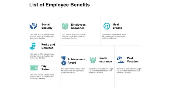 List Of Employee Benefits Paid Vacation Ppt PowerPoint Presentation Inspiration Graphics List Of Employee Benefits Paid Vacation Ppt PowerPoint Presentation Inspiration Graphics