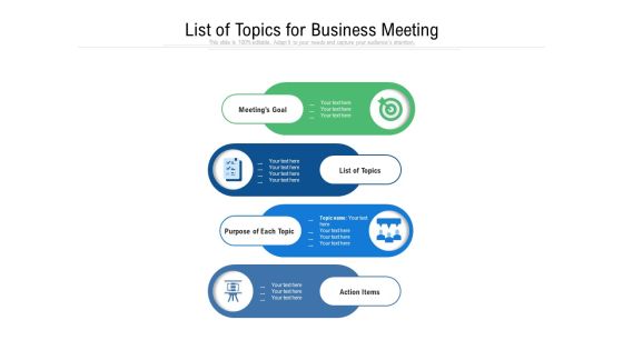 List Of Topics For Business Meeting Ppt PowerPoint Presentation File Background Image PDF List Of Topics For Business Meeting Ppt PowerPoint Presentation File Background Image PDF