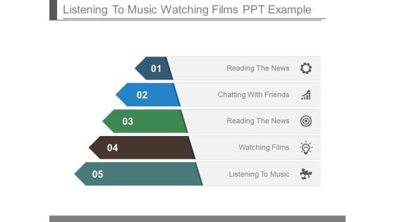 Listening To Music Watching Films Ppt Example Listening To Music Watching Films Ppt Example