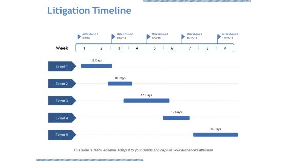 Litigation Timeline Ppt PowerPoint Presentation Icon Vector