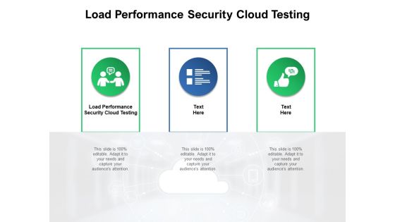 Load Performance Security Cloud Testing Ppt PowerPoint Presentation Inspiration Picture Cpb Pdf