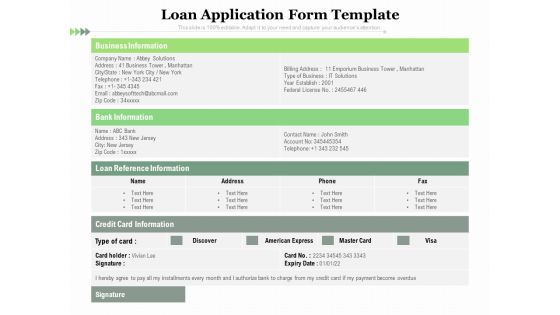 Loan Application Form Template Ppt PowerPoint Presentation File Visual Aids PDF Loan Application Form Template Ppt PowerPoint Presentation File Visual Aids PDF