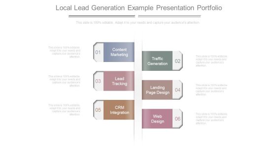 Local Lead Generation Example Presentation Portfolio Local Lead Generation Example Presentation Portfolio