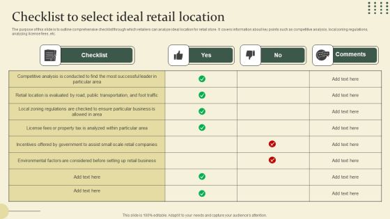 Location Identification For New Retail Outlet Checklist To Select Ideal Retail Location Clipart PDF Location Identification For New Retail Outlet Checklist To Select Ideal Retail Location Clipart PDF