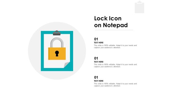 Lock Icon On Notepad Ppt PowerPoint Presentation Infographic Template Format Lock Icon On Notepad Ppt PowerPoint Presentation Infographic Template Format