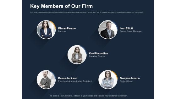 Logistics Events Key Members Of Our Firm Ppt Show Graphic Tips PDF Logistics Events Key Members Of Our Firm Ppt Show Graphic Tips PDF