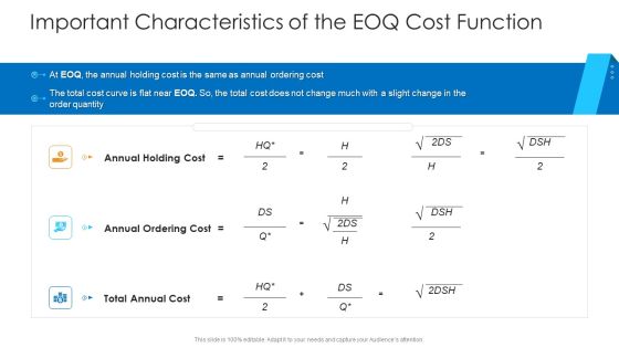 Logistics Management Framework Important Characteristics Of The EOQ Cost Function Guidelines PDF