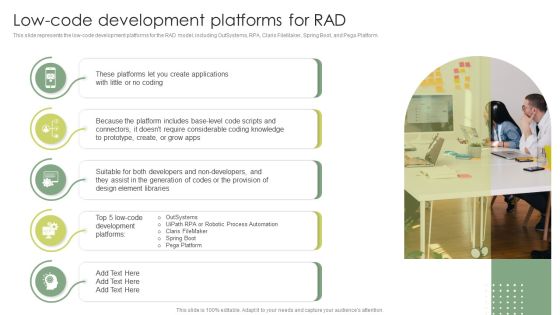 Low Code Development Platforms For Rad Rapid Application Building RAB Model Icons PDF Low Code Development Platforms For Rad Rapid Application Building RAB Model Icons PDF