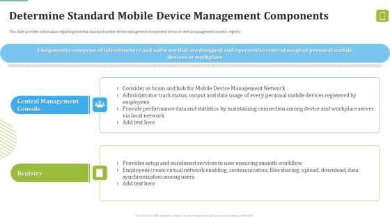 MDM Strategies At Office Determine Standard Mobile Device Management Components Contd Download PDF