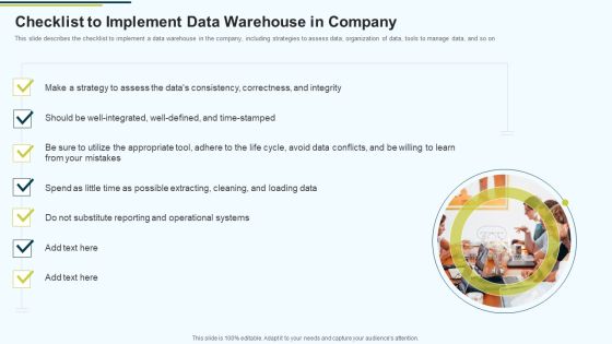 MIS Checklist To Implement Data Warehouse In Company Ppt PowerPoint Presentation Infographic Template Model PDF MIS Checklist To Implement Data Warehouse In Company Ppt PowerPoint Presentation Infographic Template Model PDF
