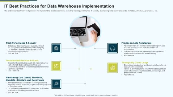 MIS IT Best Practices For Data Warehouse Implementation Ppt PowerPoint Presentation Pictures Infographics PDF MIS IT Best Practices For Data Warehouse Implementation Ppt PowerPoint Presentation Pictures Infographics PDF
