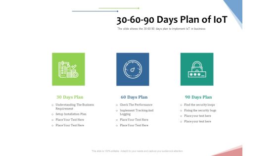 Machine To Machine Communication Outline 30 60 90 Days Plan Of Iot Ppt Show Layout PDF Machine To Machine Communication Outline 30 60 90 Days Plan Of Iot Ppt Show Layout PDF