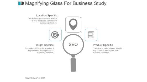 Magnifying Glass For Business Study Ppt PowerPoint Presentation Shapes