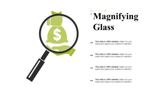 Magnifying Glass Template 2 Ppt PowerPoint Presentation Pictures Deck