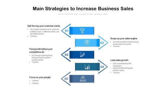 Main Strategies To Increase Business Sales Ppt PowerPoint Presentation Gallery Mockup PDF Main Strategies To Increase Business Sales Ppt PowerPoint Presentation Gallery Mockup PDF