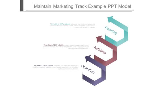 Maintain Marketing Track Example Ppt Model Maintain Marketing Track Example Ppt Model