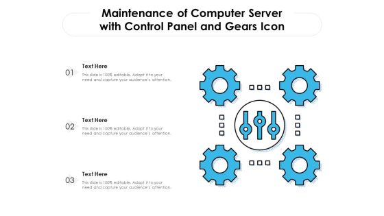Maintenance Of Computer Server With Control Panel And Gears Icon Ppt PowerPoint Presentation File Ideas PDF Maintenance Of Computer Server With Control Panel And Gears Icon Ppt PowerPoint Presentation File Ideas PDF