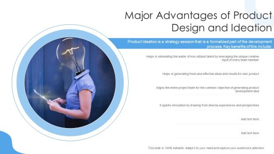 Major Advantages Of Product Design And Ideation Ppt PowerPoint Presentation File Icon PDF Major Advantages Of Product Design And Ideation Ppt PowerPoint Presentation File Icon PDF