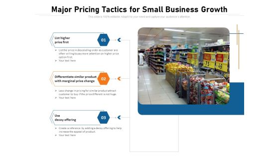 Major Pricing Tactics For Small Business Growth Ppt PowerPoint Presentation Portfolio Layout PDF Major Pricing Tactics For Small Business Growth Ppt PowerPoint Presentation Portfolio Layout PDF