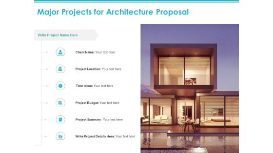 Major Projects For Architecture Proposal Ppt PowerPoint Presentation Portfolio Show
