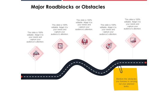Major Roadblocks Or Obstacles Ppt PowerPoint Presentation Styles Elements Major Roadblocks Or Obstacles Ppt PowerPoint Presentation Styles Elements